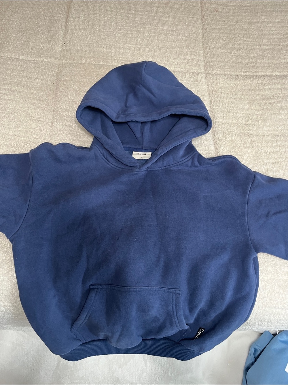 Comfort Colors Kids Navy Hooded Sweatshirt